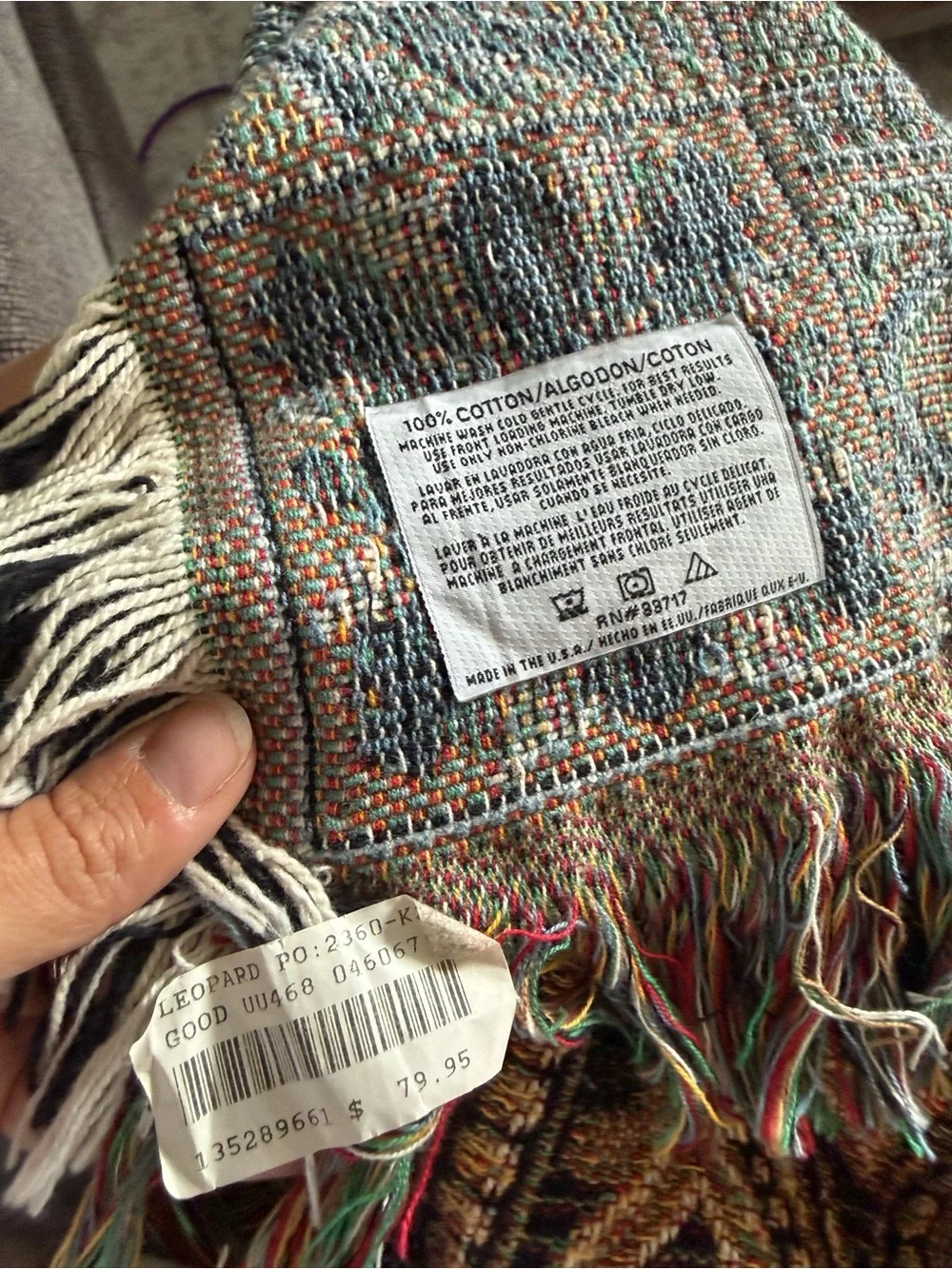 NWT leopard throw blanket